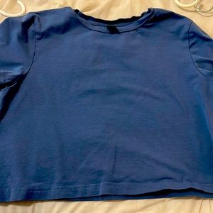 Blue Crop Top